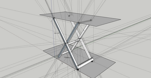 Piètement type clavier ou synthé