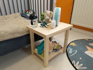 Table de chevet express en tasseaux casto