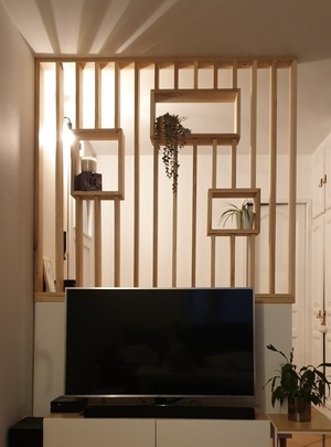 Claustra en frêne-olivier