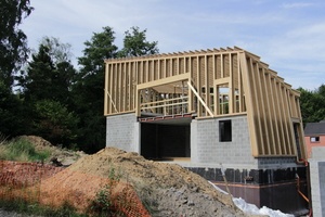 Structure ossature bois en poutre Steico 30 cm