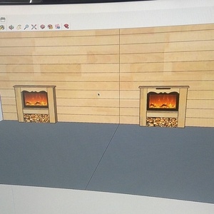 Habillage pour fausse cheminée electrique