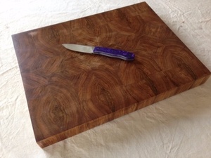 Planche à découper en bois de bout