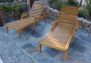 Réalisation de 2 bains de soleil en Framiré