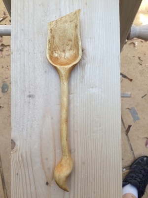 Cuillère tulipe en Saule