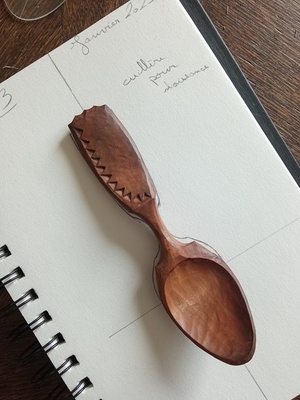 2ème Cuillère de 2023 : Cuillère en poirier cuite au four