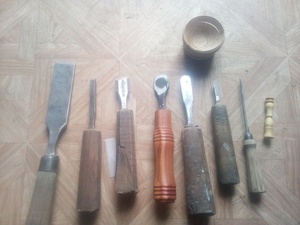 Vieux outils 2eme vie --> tansformation en outils tournage +1 manche et test