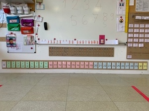 Ecole - Tableau de présence / frise des nombres / Abécédaire / plaque à compter