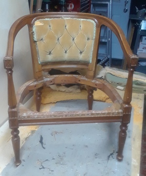 Rénovation fauteuil Bergère
