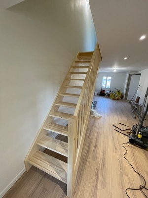 Escalier 13 marches droit