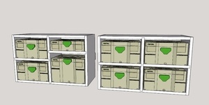 Rangement mural pour systainers