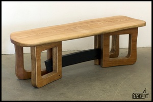 Banc en frêne olivier