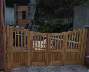 Portail à 4 vantaux en robinier