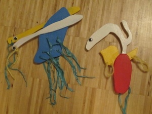 Jouets dessinés par mes garcons de 3 ans, réalisés avec papa