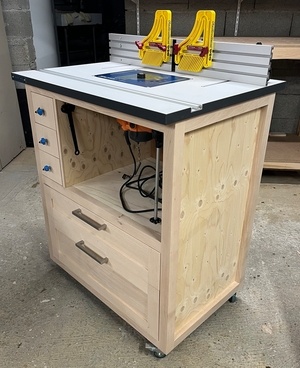 Meuble pour table de fraisage Sauter