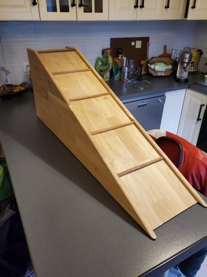 Rampe pour petit chien qui se fait vieux