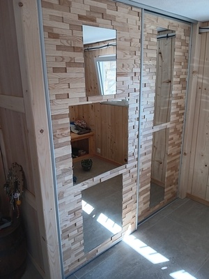 Portes de placard coullissantes frêne