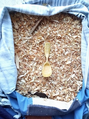 23éme cuillère de 2023 : Cuillère en bouleau au naturelle.