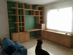 Bureau, bibliothéque, meuble bas