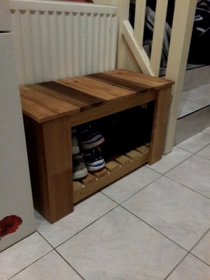Le banc à chaussures