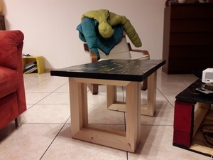 Table basse style industriel