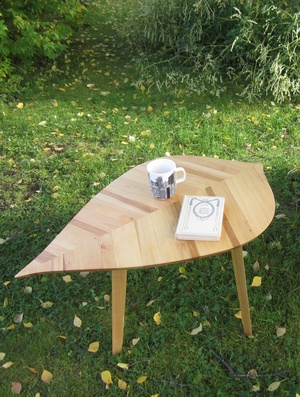 Prototype de table feuille pour ma première commande!