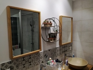 Miroir de SDB en chêne