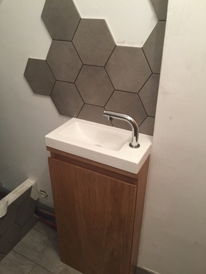 Meuble sous lave main