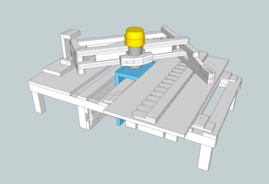 Table pour pantographe de défonceuse