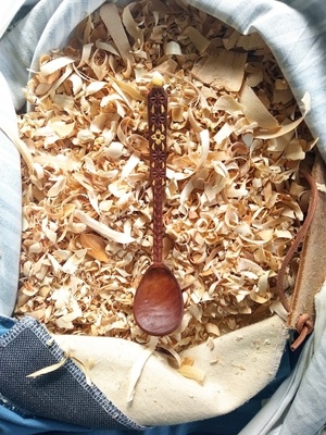 15éme cuillère de 2023 : Cuillère en bouleau cuite au four