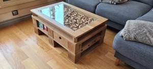 Table basse à l'image de palettes