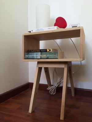 Table de nuit en bois de palette