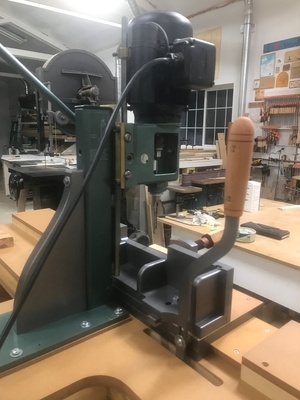 Chariottage pour mortaiseuse a bédane