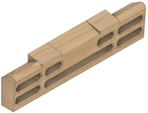 Poutre d'entrainement pour l'escalade