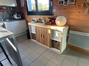 Relooking meuble poubelle (IKEA kallax au départ)