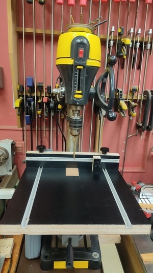 Nouveau plateau pour ma perceuse à colonne