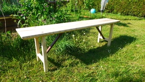 Table et banc en frêne