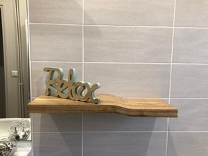 Étagère en chêne  cintrée