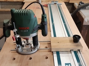 Gabarit pour defonceuse sur rail