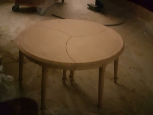 Guéridon en 3 parties