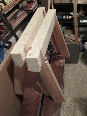 Paire de tréteaux bas