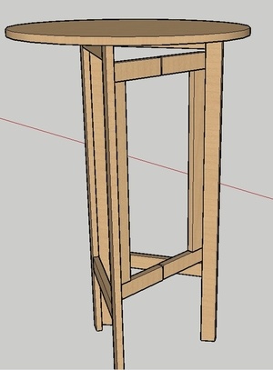 Mange-debout repliable