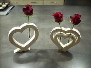 Déco bois pour saint valentin
