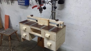 Plateforme multifonction pour perceuse a colonne