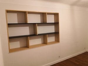 Étagères encastrées