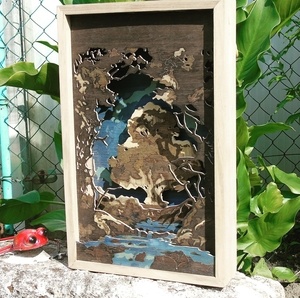 Boîte en marqueterie Arbre magique