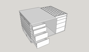 Table d'assemblage avec boite de torsion
