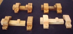 Verrou targette en bois de récup