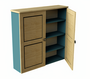 Bibliothèque basse 2 portes