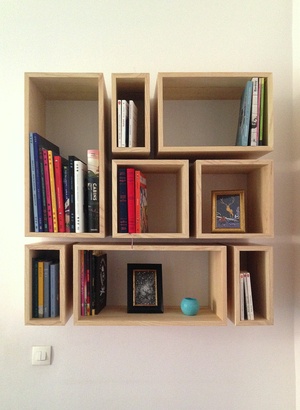 Bibliothèque en cubes