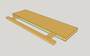Etagère flottante à fixation invisible